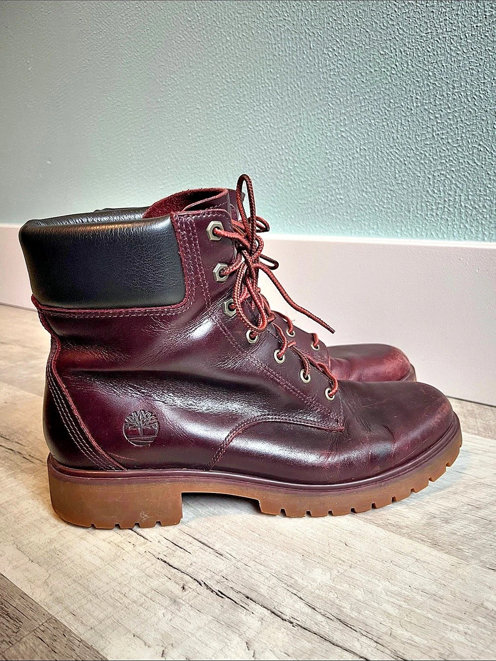 Timberland Premium Waterproof Boot Brown & Burgundy US 9.5